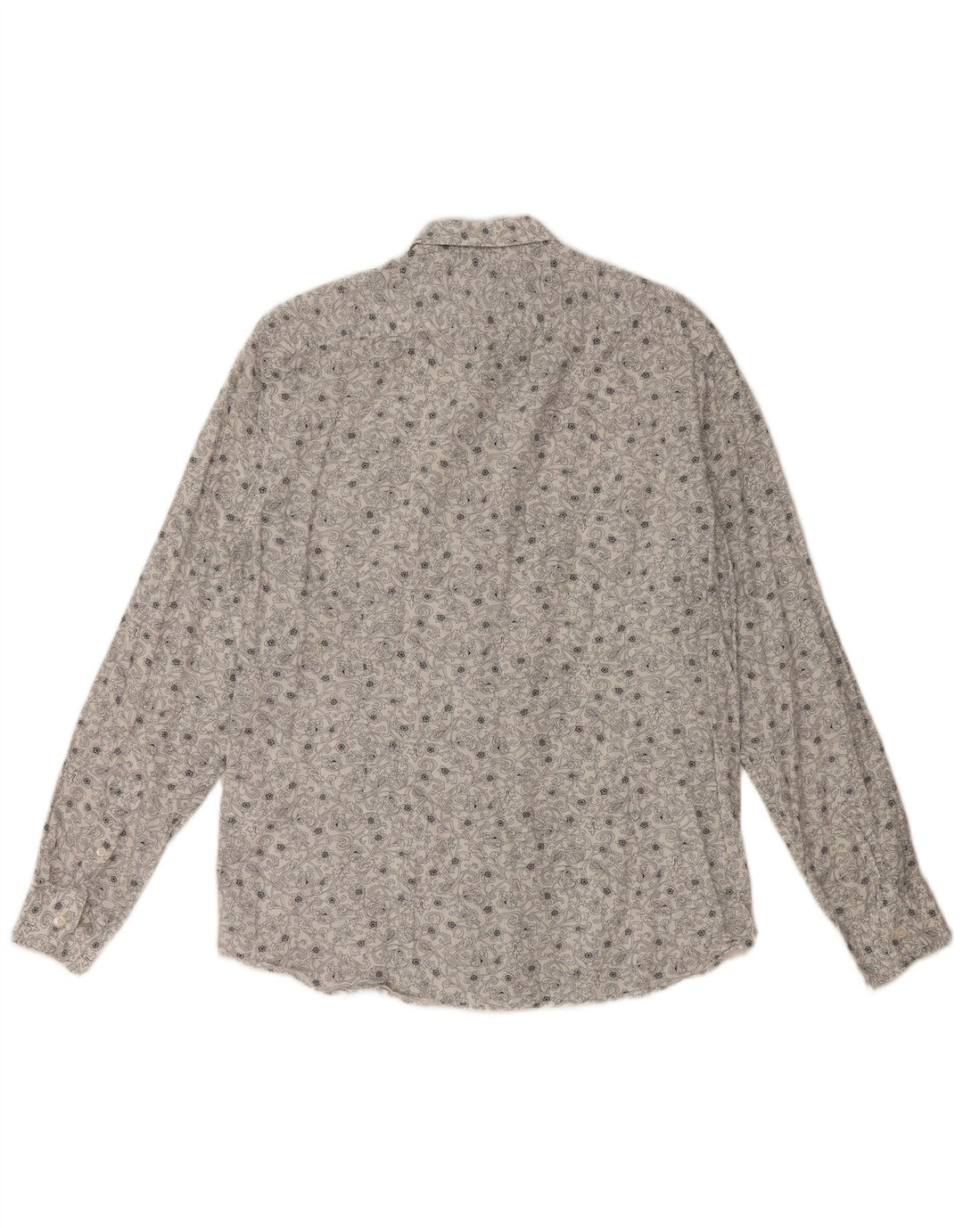 TED BAKER Herrenhemd, Größe 3, mittelweiß, geblümt, Baumwolle