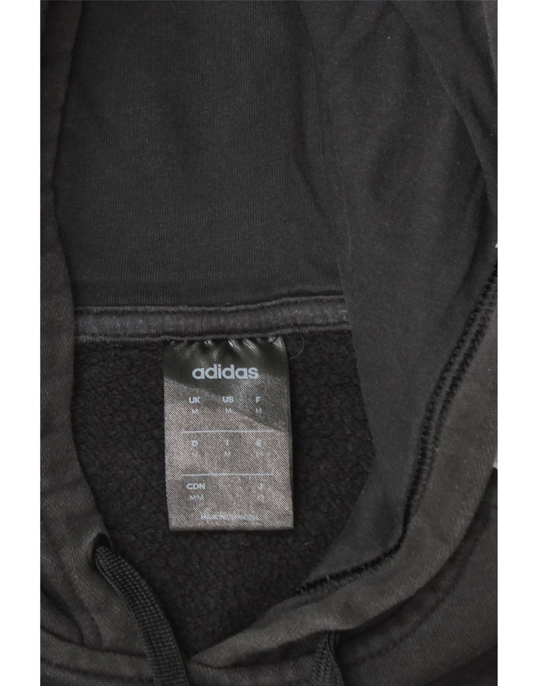 Adidas Herren Graphic Hoodie Pullover Mittelschwarze Baumwolle