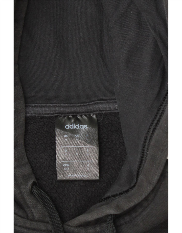 Adidas Herren Graphic Hoodie Pullover Mittelschwarze Baumwolle