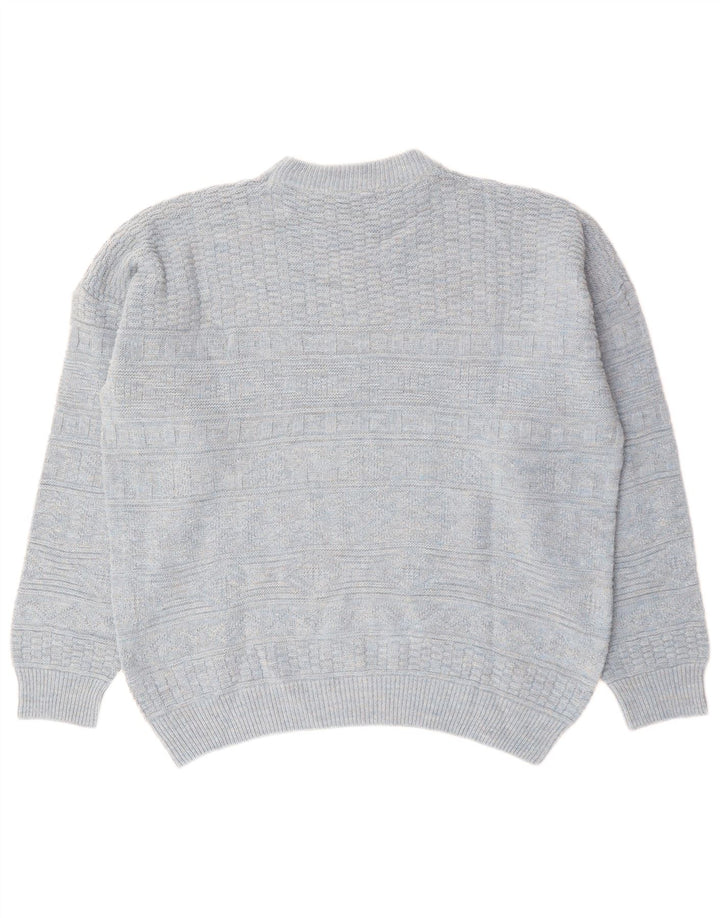 Vintage Herren Rundhalspullover Pullover XL Grau