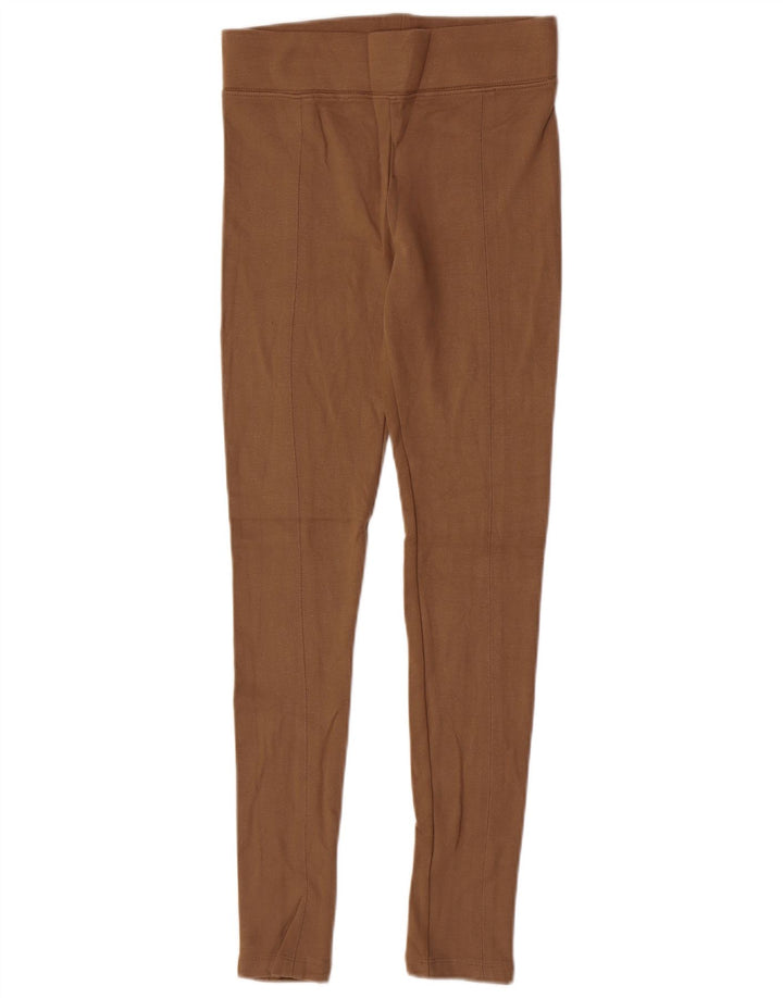 Topshop Damen Leggings UK 12 Mittelbraune Viskose