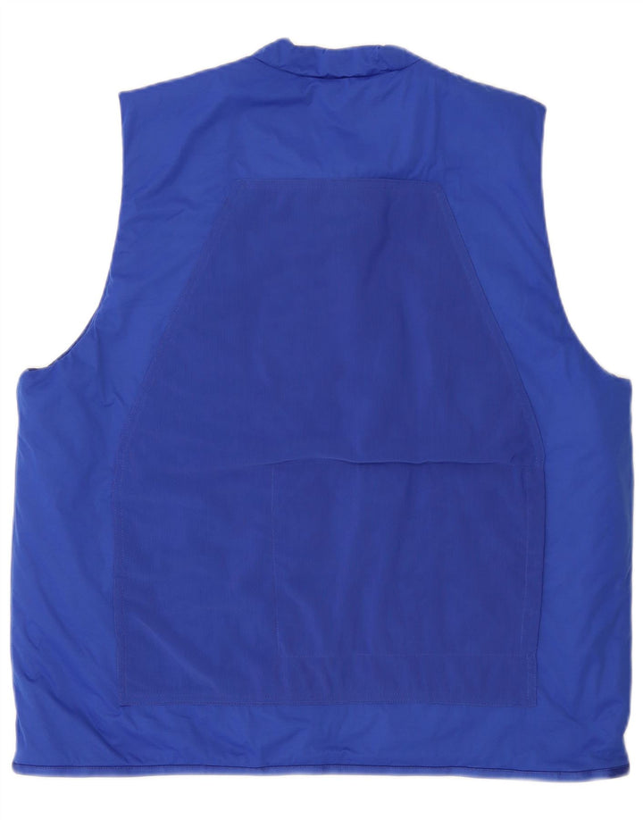 Adidas Herren ärmellose Trainingsjacke, groß, blau, Polyamid