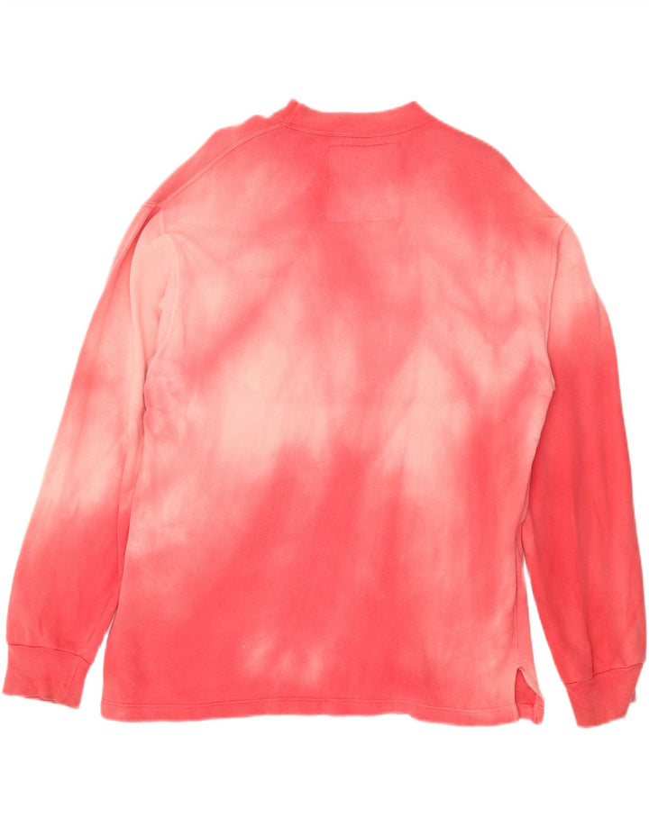 CHAMBERS Herren-Sweatshirt mit Grafik, groß, rosa Batik-Baumwolle