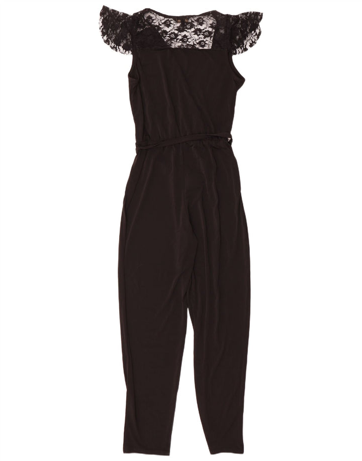 Lipsy Damen-Overall mit kurzen Ärmeln, UK-Größe 10, Größe S, Schwarz, Polyester