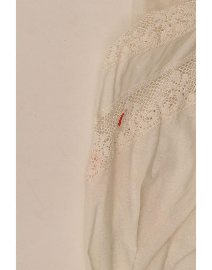 Perry Landhaus übergroße Damen-Hemdbluse, EU 40, mittelweiße Baumwolle