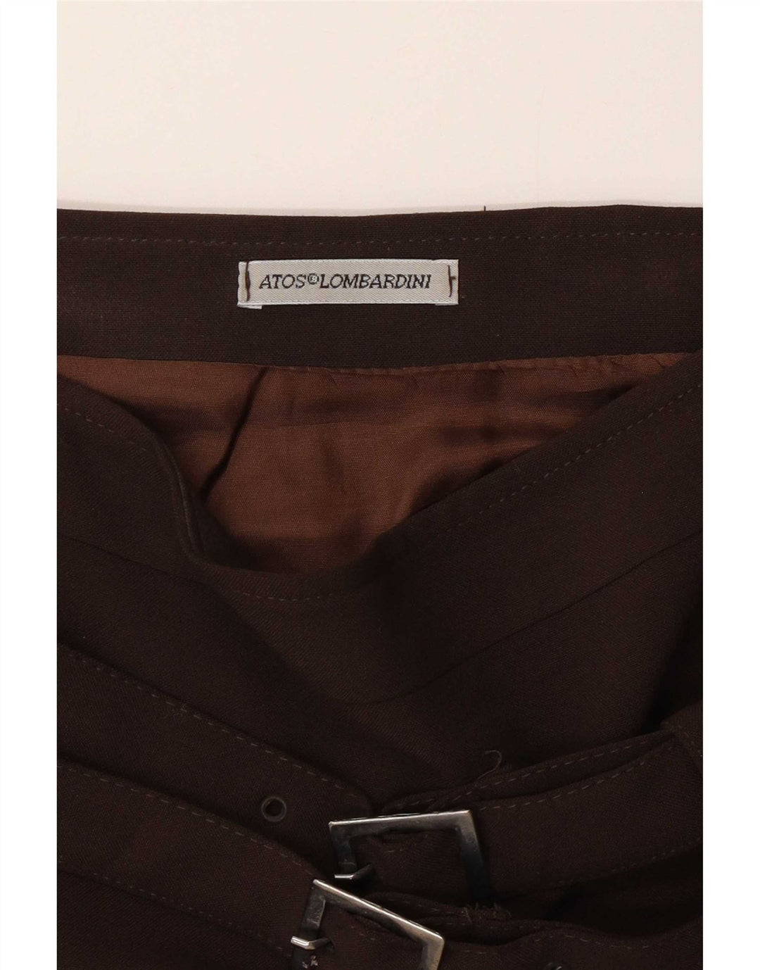 Atos Lombardini Damen A-Linien-Rock W30 Mittelbraun
