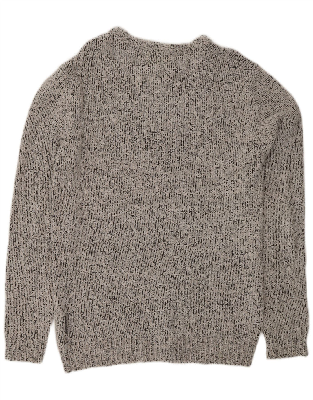 FRENCH CONNECTION Herren-Pullover mit U-Boot-Ausschnitt, groß, grau, Polyester