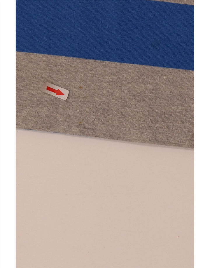 FAT FACE Herren-Rugby-Poloshirt mit Grafik, mittelgraue Colourblock-Baumwolle