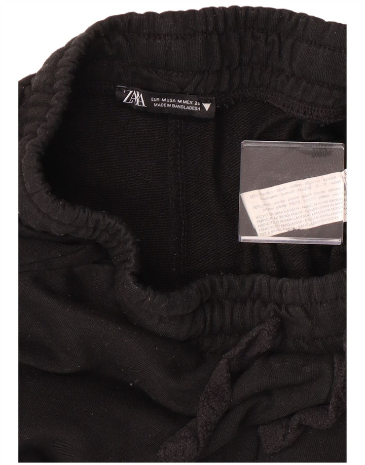 Zara Damen-Trainingshose, Jogginghose, UK 12, mittelschwarz, Baumwolle