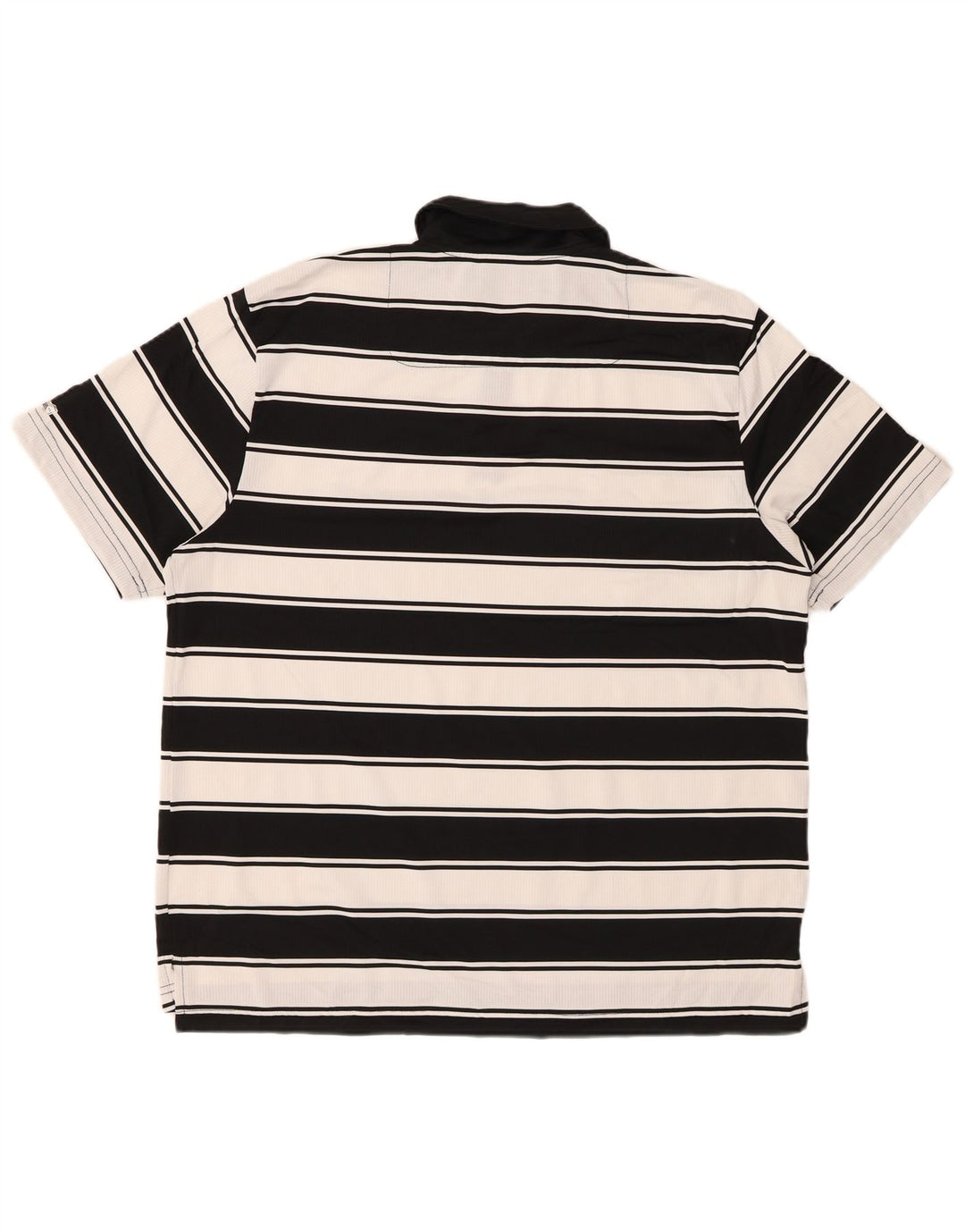 IZOD Herren Rugby-Poloshirt, groß, schwarz gestreift, Polyester