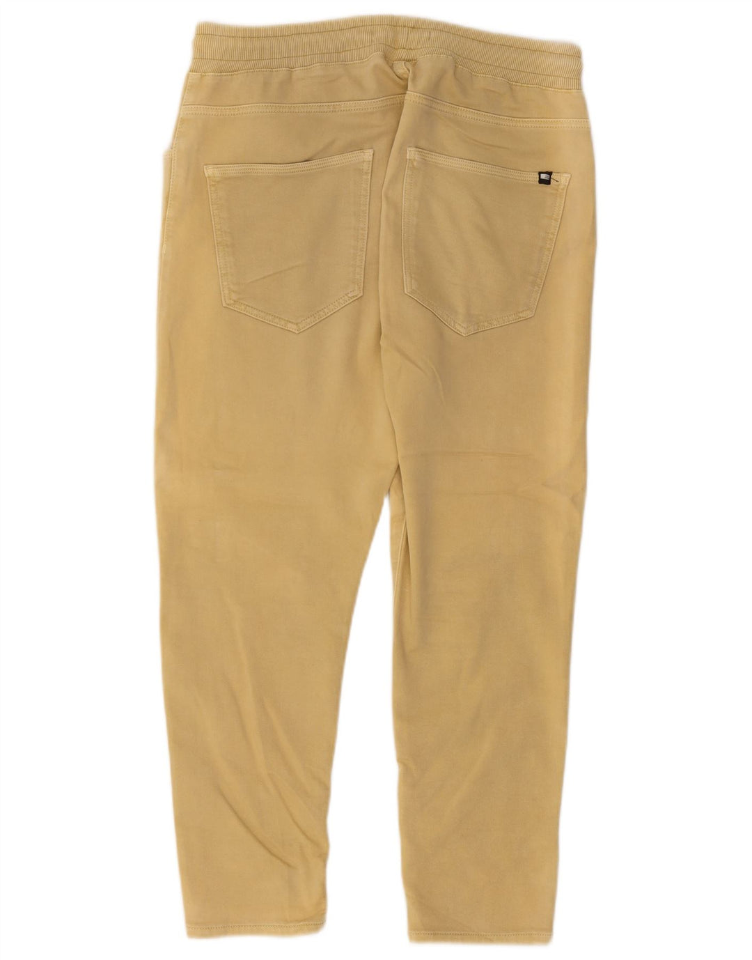 Schmale, verkürzte Herrenhose von Zara, Größe L, W32, L25, Gelb
