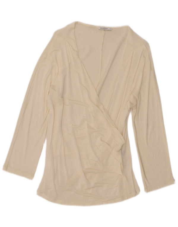 Marella Damen-Blusenoberteil mit 3/4-Ärmeln, UK 18, XL, Weiß