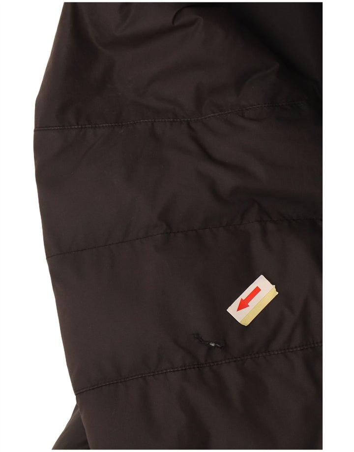 Nike Wattierte Jacke mit Kapuze für Jungen, 13–14 Jahre, XL, schwarzes Polyester