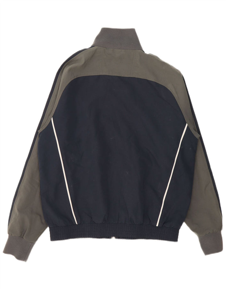 CHAMPION Herren-Trainingsanzug-Oberteil, Jacke, groß, marineblau, Farbblock-Polyester