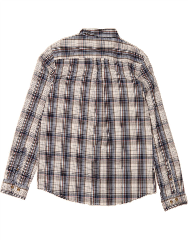 EDDIE BAUER Mens Shirt Medium Blue Check Vintage Eddie Bauer and Second-Hand Eddie Bauer from Messina Hembry 