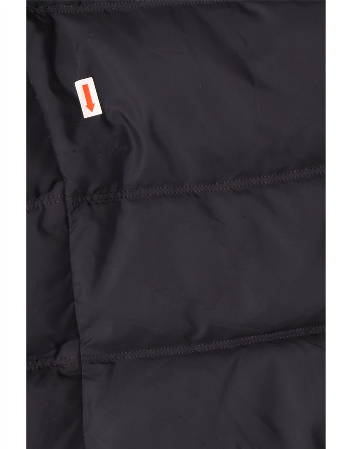 TOMMY HILFIGER Wattierter Damenmantel mit Kapuze, UK 10, Größe S, Marineblau, Polyester