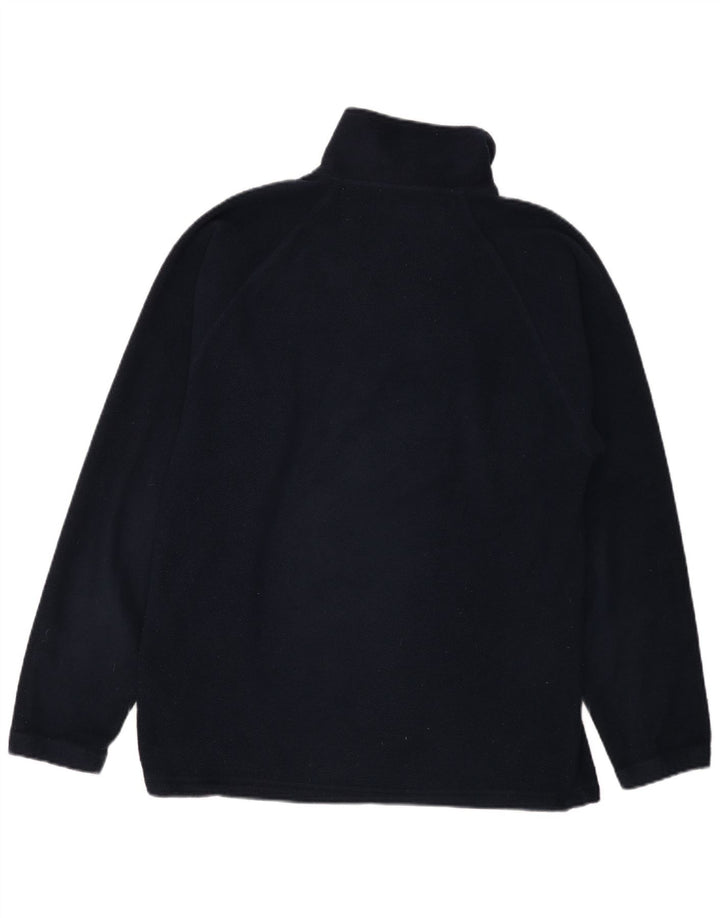 Kappa Herren-Fleecepullover mit Reißverschluss, mittelgroß, Marineblau