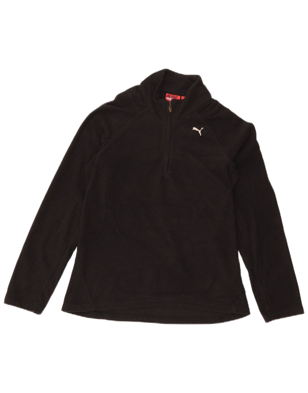 Puma Damen-Fleecepullover mit Reißverschluss, UK 12, mittelschwarz, Polyester