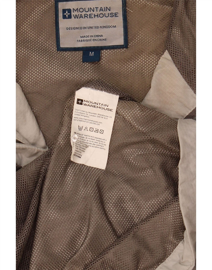 Mountain Warehouse Herren-Regenjacke mit Kapuze, UK 38, mittelgraues Polyester