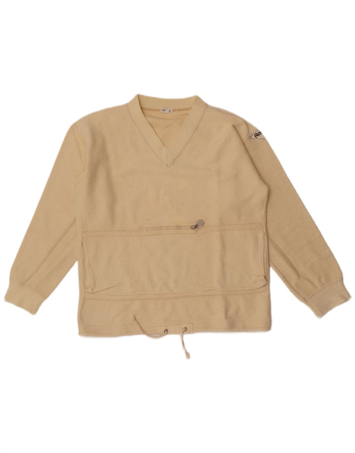 Vintage Damen Sweatshirt Pullover IT 50 XL Beige