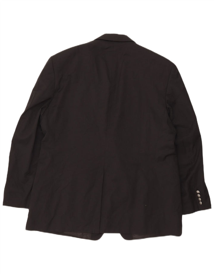 Ralph Lauren Herren-Blazer mit 2 Knöpfen, UK 46, 2XL, schwarze Wolle