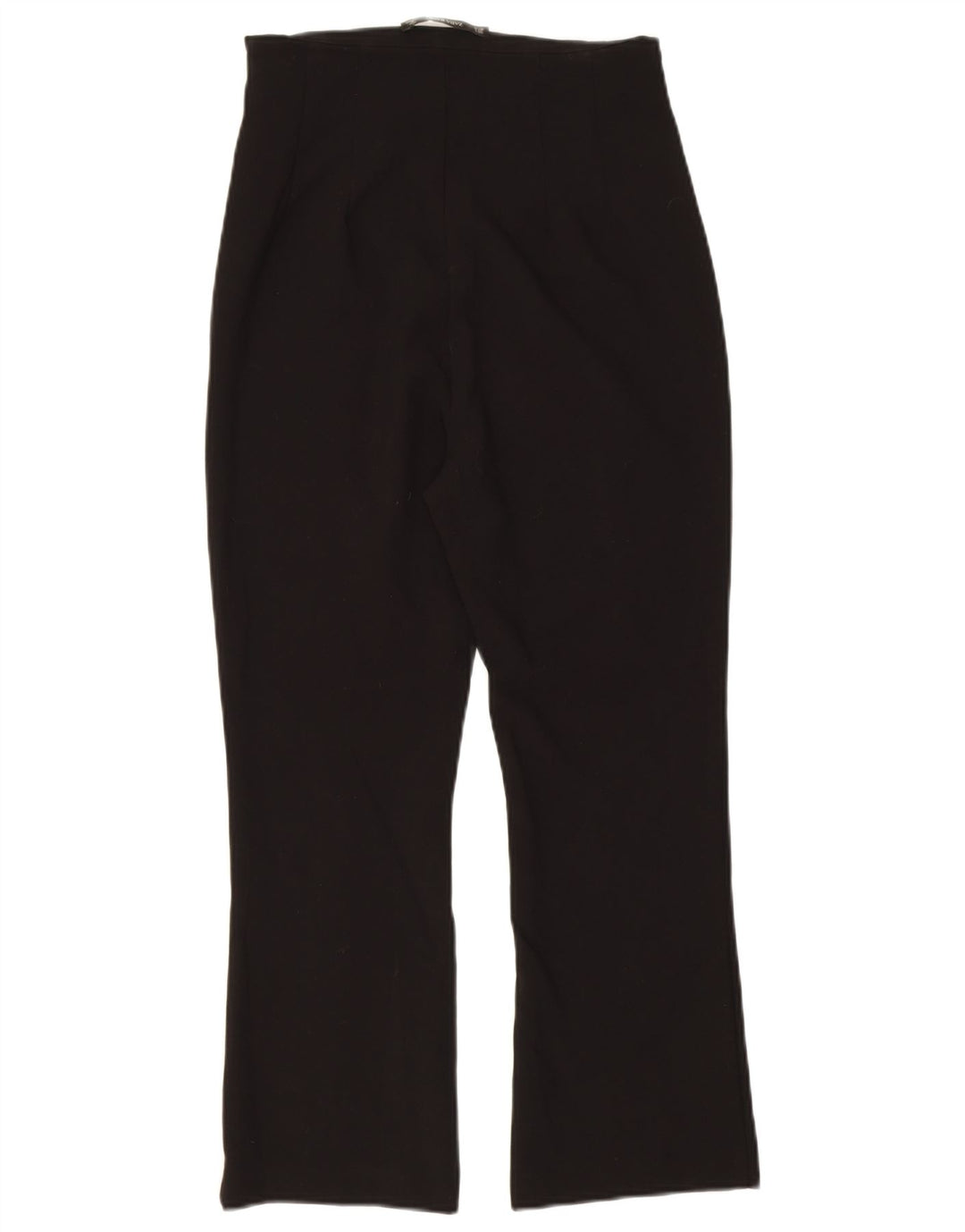 Zara Damen Bootcut-Hose mit kurzem Schnitt, W26, L23, Schwarz