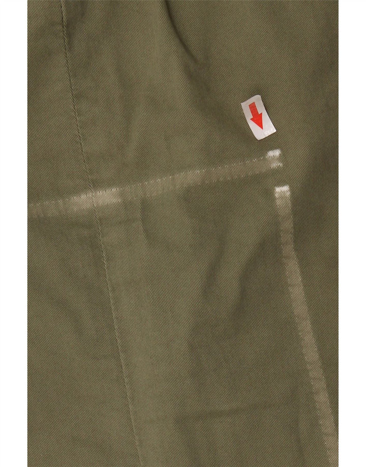 FAT FACE Damen-Cargohose mit weitem Bein, UK 16, Größe L W36 L29, Khaki, Baumwolle