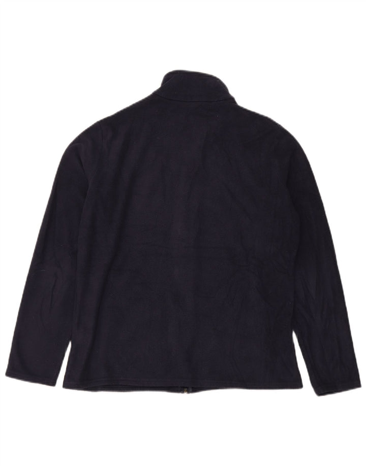 Marks & Spencer Damen Fleecejacke UK 14 Large Marineblau Polyester