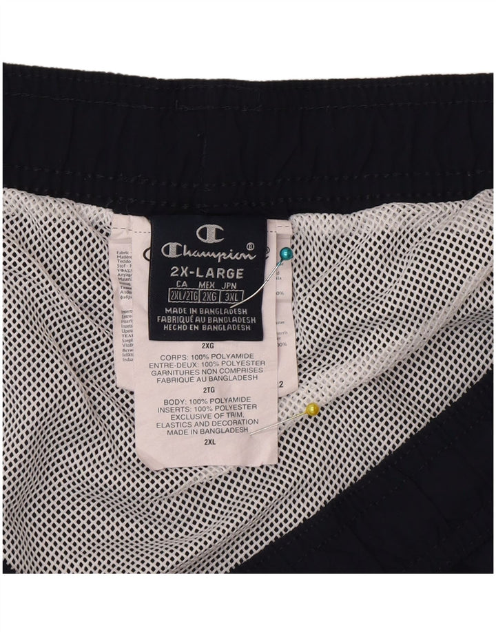 Champion Herren Badeshorts 2XL Marineblau Colourblock Polyester