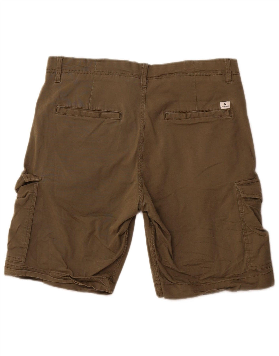 JACK & JONES Herren Cargoshorts W32 Medium Khaki Baumwolle