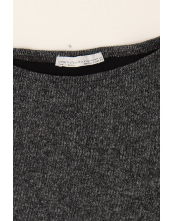 ZARA Womens Oversized Turtle Neck Jumper Sweater UK 10 Small Grey Vintage Zara and Second-Hand Zara from Messina Hembry 