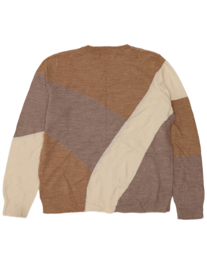 MARKS & SPENCER Damen Pullover mit Rundhalsausschnitt, UK 12, Mittelbraun