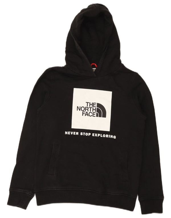 The North Face Jungen-Pullover mit grafischem Kapuzenpullover, 14–15 Jahre, XL, schwarze Baumwolle