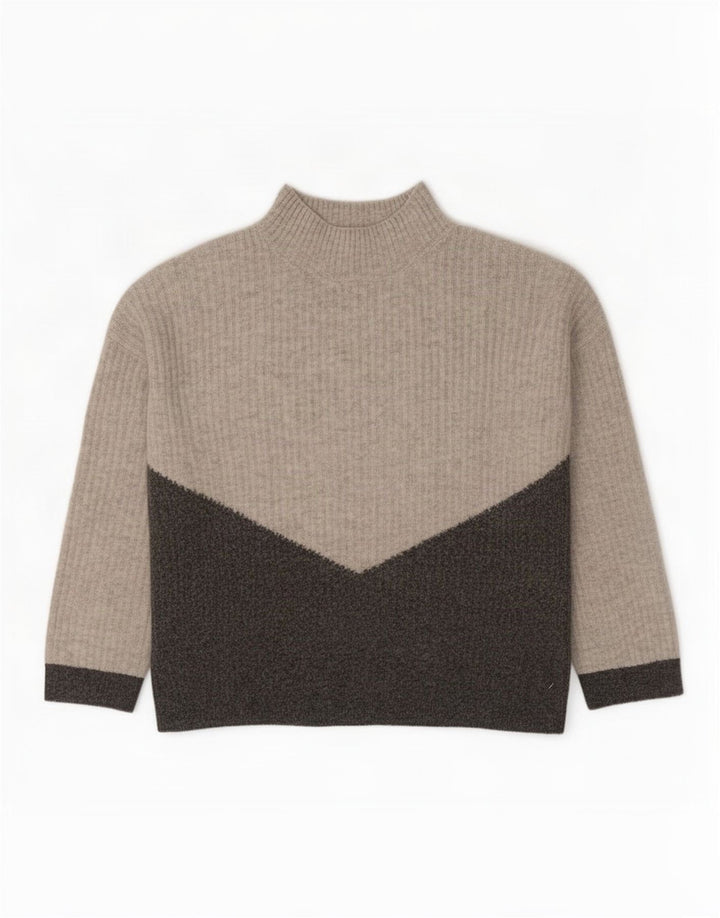 Marks & Spencer Damen-Pullover mit Rollkragen, Gr. 10, Größe S, Grau