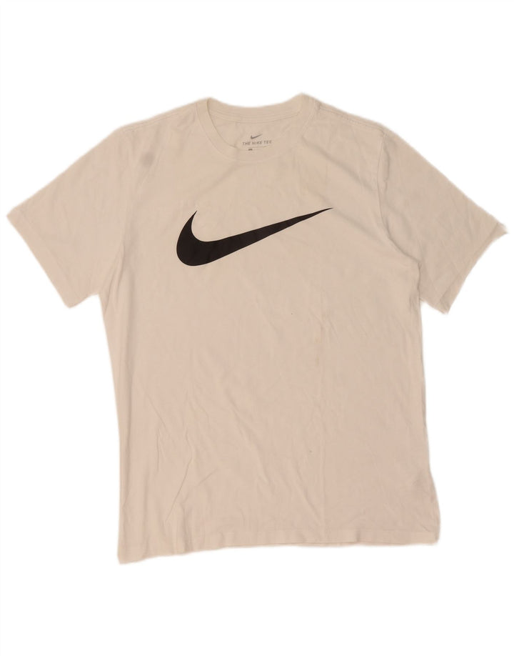 Nike Herren-T-Shirt mit Grafik, mittelweiße Baumwolle