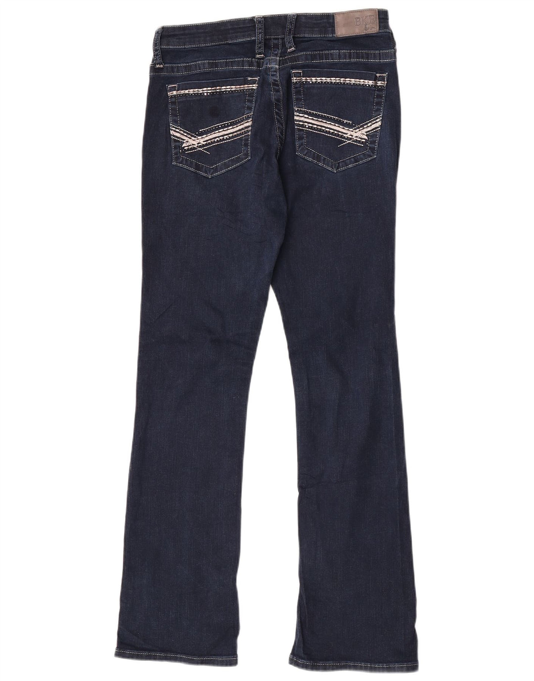 BKE Damen Payton Bootcut-Jeans mit normaler Passform, W28 L31, marineblaue Baumwolle