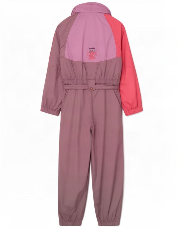 Diadora Damen Skioverall UK 10 Small Lila Colourblock Polyester