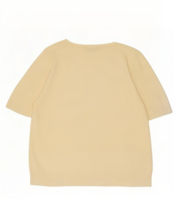 Marks & Spencer Damen Bluse Top UK 16 Large Gelb