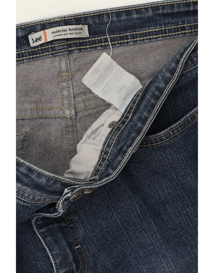 Lee Damen Mid Rise Bootcut Jeans US 12 Large W32 L31 Blaue Baumwolle