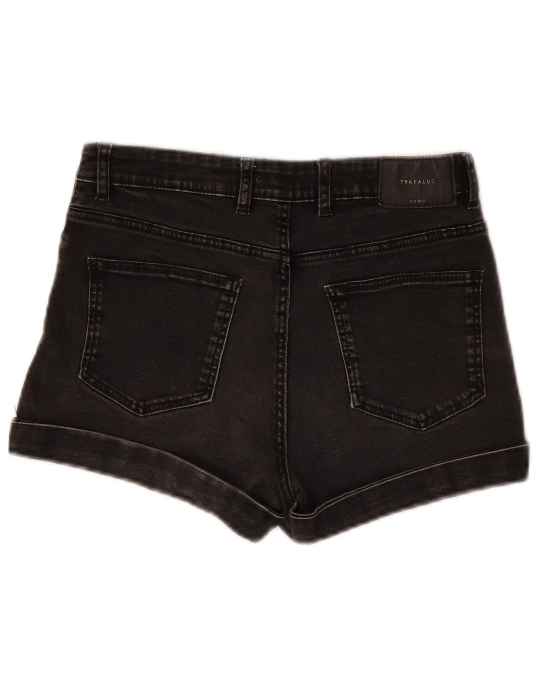 Zara Damen Jeansshorts EU 36 XS W26 Schwarz