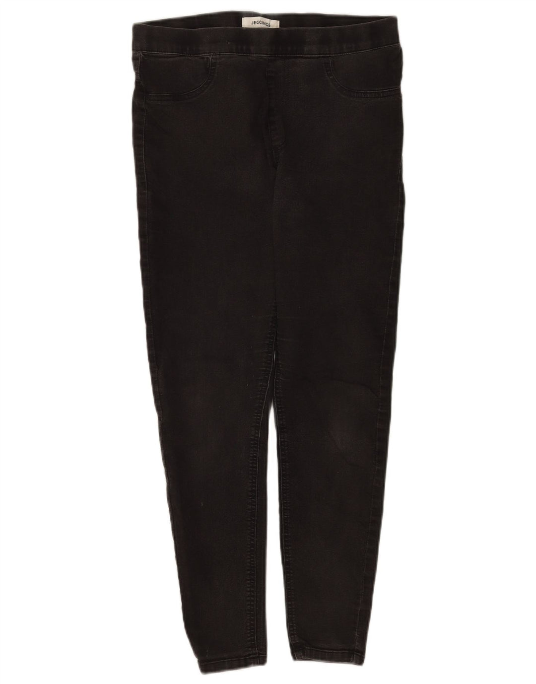 Marks & Spencer Damen Jegging-Jeans UK 12 Medium W30 L35 Schwarze Baumwolle