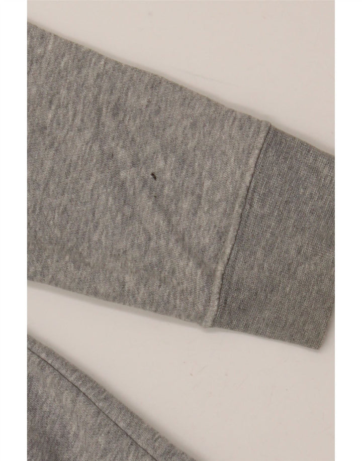 Nike Damen Graphic Sweatshirt Pullover UK 14 Mittelgraue Baumwolle