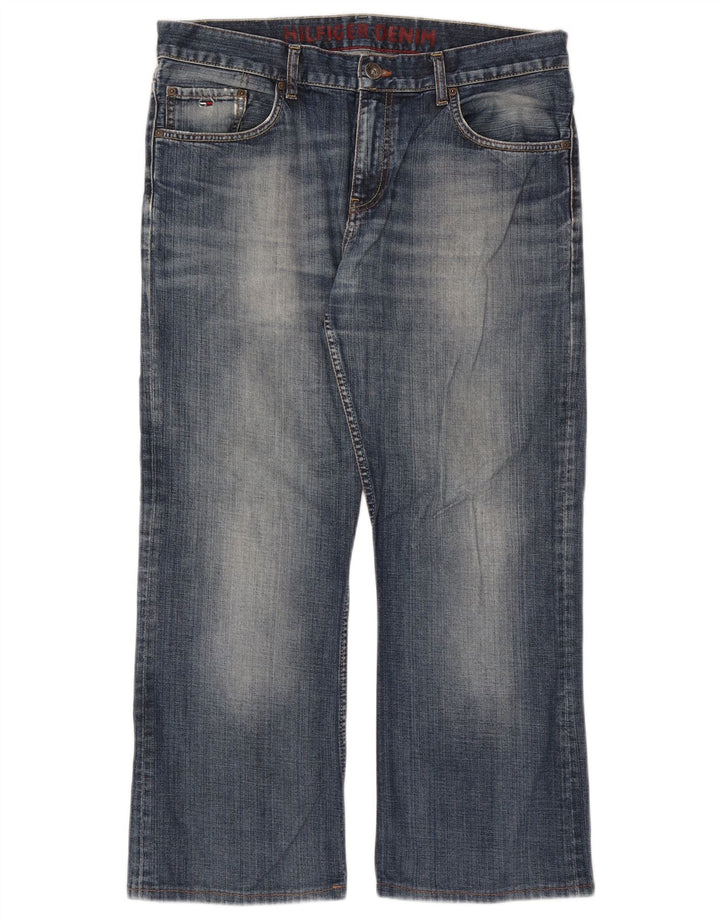 Tommy Hilfiger Herren verkürzte gerade Jeans W34 L26 Blau