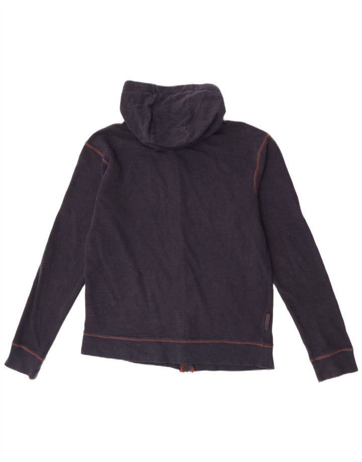 Mountain Warehouse Herren-Kapuzenpullover mit Reißverschluss, mittelmarineblaue Baumwolle