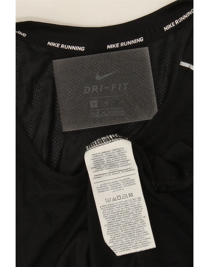 Nike Damen Dri Fit Weste Top UK 14 Medium Schwarz Polyester