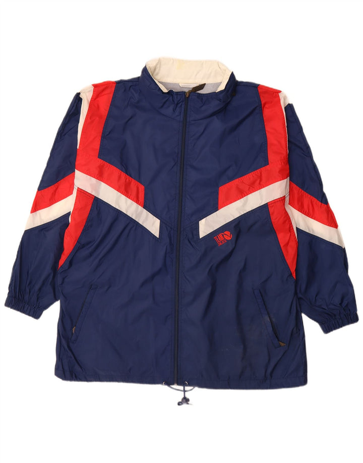 Alex Athletics Herren-Trainingsanzugoberteil, Jacke XL, Marineblau, Farbblock