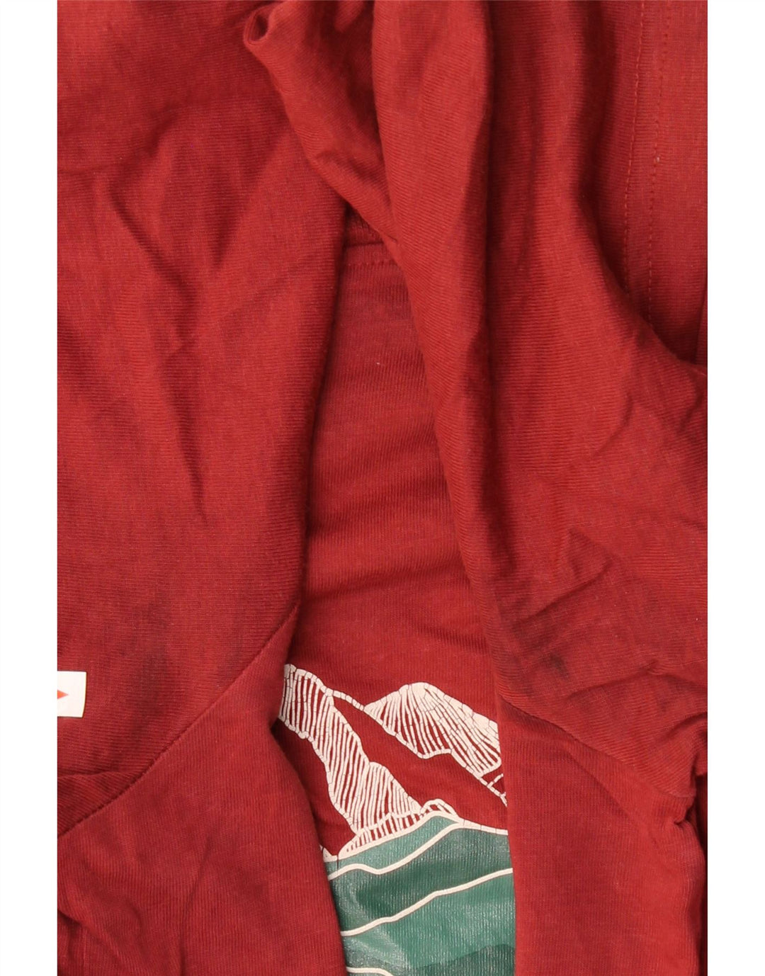 MOUNTAIN WAREHOUSE Herren-T-Shirt mit Grafik, Größe L, Burgunderrot, Baumwolle