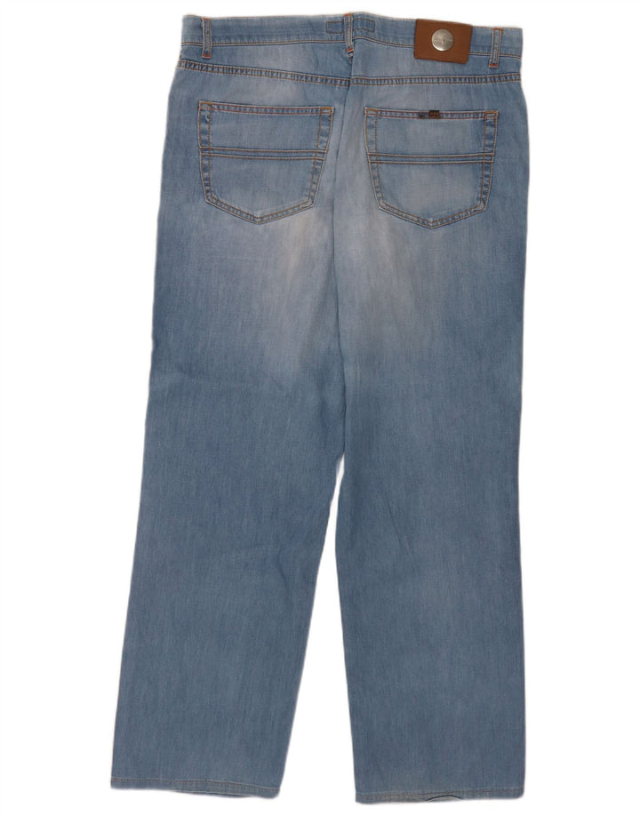 Trussardi Herren Straight Jeans W36 L31 Blaue Baumwolle