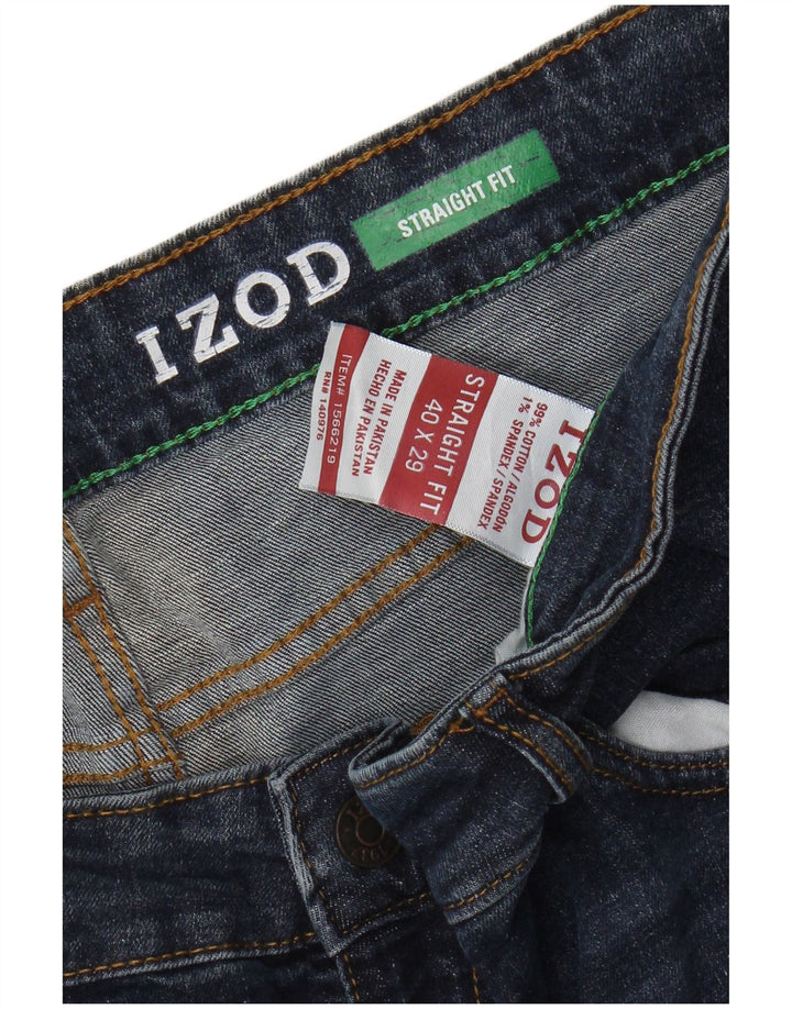 IZOD Herren Straight Jeans W40 L29 Blaue Baumwolle