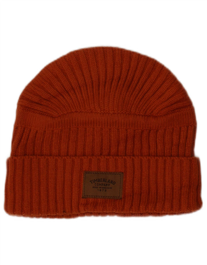 Timberland Herren Strickmütze Einheitsgröße Orange Acryl Winter
